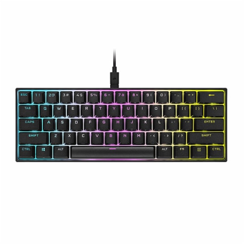 CORSAIR K65 RGB MINI 60% Mechanical Gaming Keyboard Perspective: front