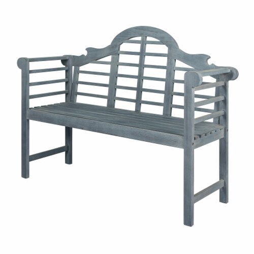 Lutyens 3 Seat Arched 600 Lbs Support Acacia Wood Outdoor Garden Patio Bench 51.18x19.29x37.8 Baker s