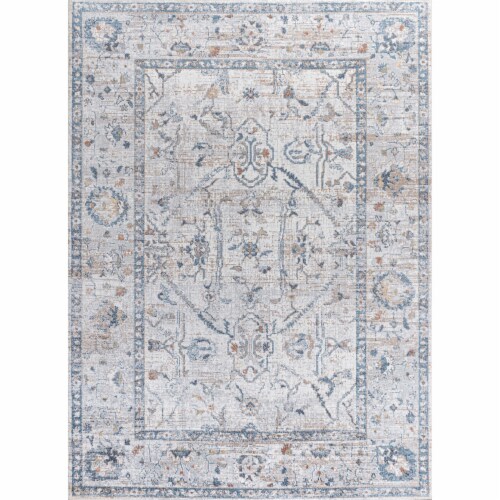 Brandy Rustic Border Low Pile Machine Washable Area Rug 4 X 6 Pay Less Super Markets