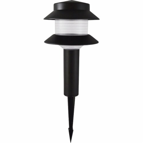 Stonepoint LED Lighting Black Plastic 1 Light Pagoda Path Light