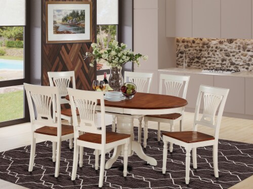 7 piece oval dining table set online