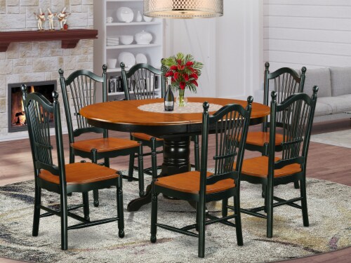 Oblong kitchen table top and chairs