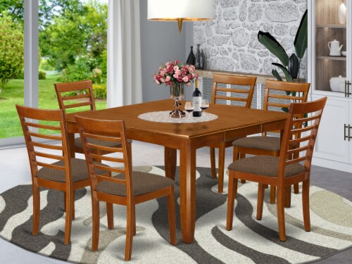 East west furniture 7 piece dining set deals
