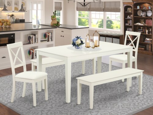 White kitchen table set for 2025 6