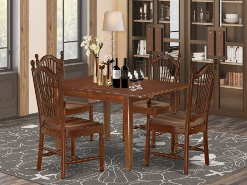 MLDO5 MAH W 5Pc Rectangle 42 54 Inch table With 12 In Leaf 4