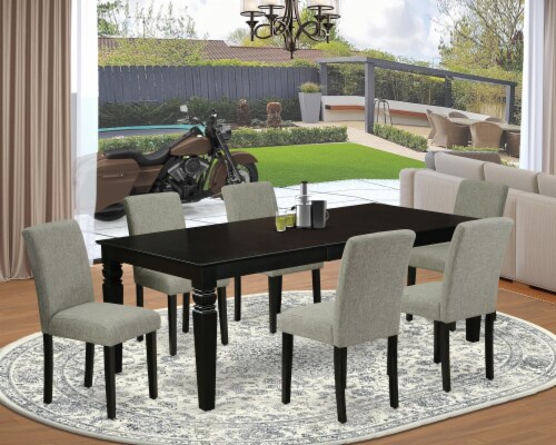 7Pc Set A Table With 18 In Self Storing Butterfly Leaf Six