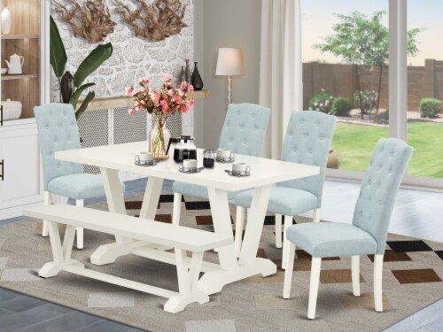 White dining room chairs set of 6 store