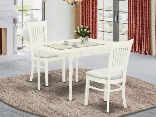 3 Pc Kitchen Dining Table Set 2 Kitchen Chairs and Dining Table