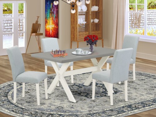 5 Pc Table set Includes 4 Chairs and a Rectangular Dinner Table