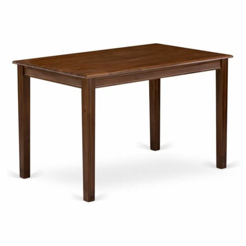 East West Furniture Yarmouth Rectangular Wood Dining Table in Natural Perspective: front