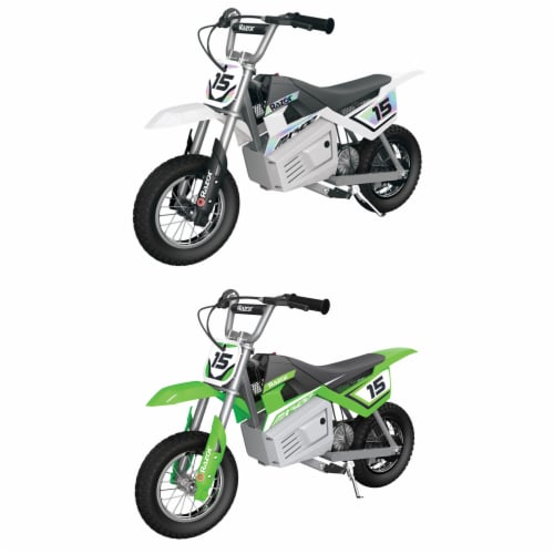 Razor MX400 Dirt Rocket Electric Motocross Motorcycle Bikes, 1 White & 1  Green, 1 Piece - Fry's Food Stores