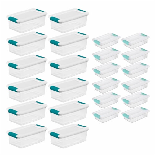 Sterilite 6 Quart Stackable Storage Box, 12 Pack & Small File Clip Box, 12  Pack, 1 Piece - Ralphs