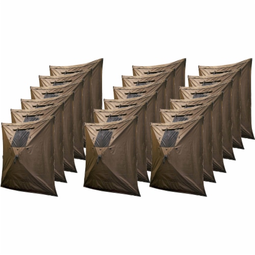 Clam Quick Set Screen Hub Brown Fabric Wind & Sun Panels Accessory Only (6 Pack) Perspective: front