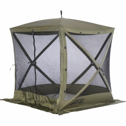 Clam Quick Set Traveler Portable Camping Outdoor Gazebo Canopy Shelter (2 Pack) Perspective: front