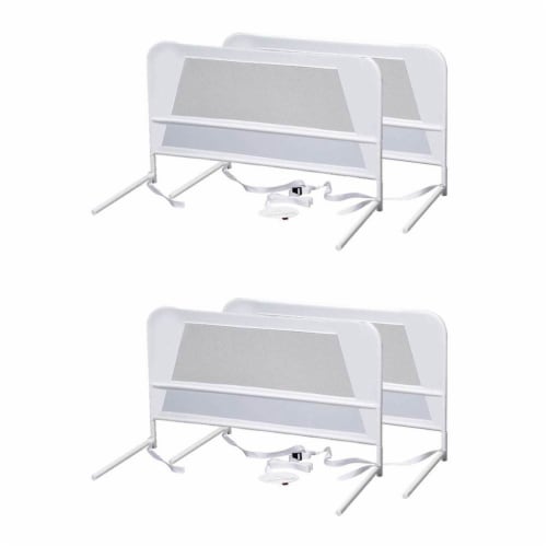KidCo Mesh and Steel Double Pack Telescopic Child Bed Rail Guard White 2 Sets 2 Piece Fred Meyer