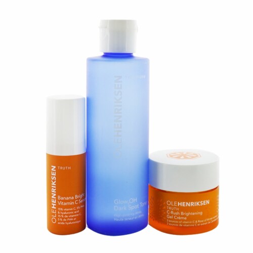 Ole Henriksen 3 Mega Wonders Set: Banana Bright Vitamin C Serum 15ml + Dark Spot Tone, 3pcs - Fred Meyer