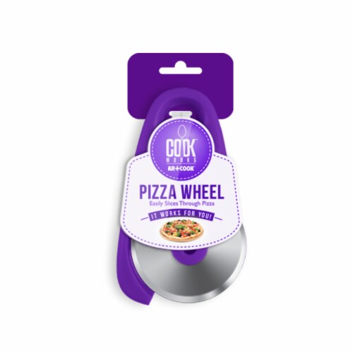 Cook Works Mini Pizza Wheel - Purple Perspective: front
