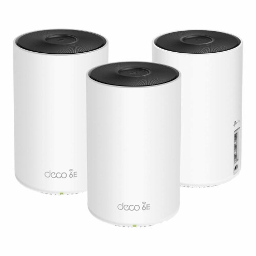 Tp-Link Deco Axe5300 Wi-Fi 6E Tri-Band Whole-Home Mesh Wi-Fi System, 3 Pack, 1 unit - Harris Teeter Tp-Link Deco Axe5300 Wi-Fi 6E Tri-Band Whole-Home Mesh Wi-Fi System, 3 Pack, 1 unit - Harris Teeter