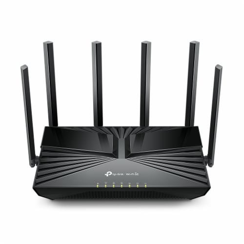 TP-Link Archer AXE5400 Tri-Band 6-Stream Wi-Fi 6E Router Perspective: front