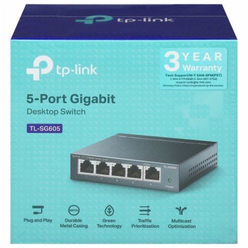 TP-Link TL-SG605 5-Port Desktop Switch Perspective: front