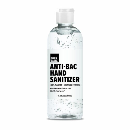 Born Basic Unscented Gel Hand Sanitizer 16.9 oz. Total Qty 12 Case of 12 Kroger