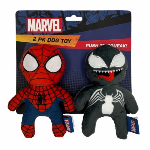 Marvel Spiderman Venom Plush Dog Toys 2 pk Jay C Food Stores