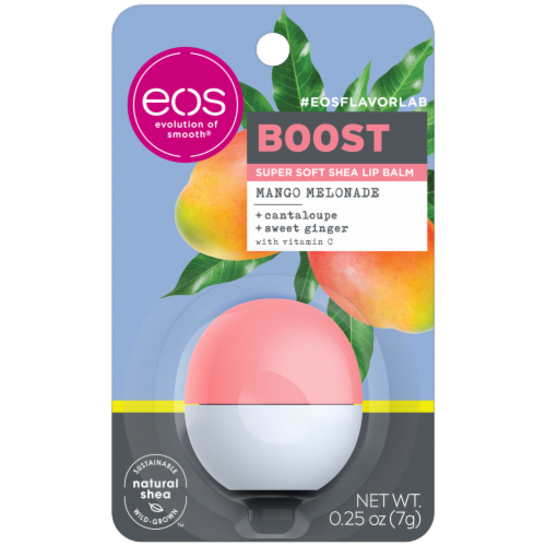 EOS Flavor Lab Boost Mango Melonade Super Soft Shea Lip Balm Perspective: front