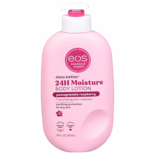 EOS Shea Butter™ Body Lotion Pomegranate Raspberry 24H Moisture Perspective: front