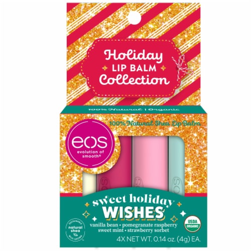 EOS Sweet Holiday Wishes Holiday Lip Balm Collection Perspective: front