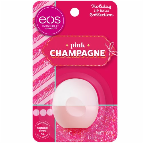 EOS Pink Champagne Lip Balm Perspective: front