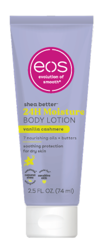 EOS Shea Better™ 24 Hour Moisture Mini Body Lotion - Vanilla Cashmere Perspective: front