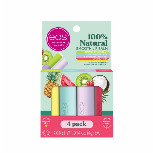 EOS 100% Natural Smooth Lip Balm Perspective: front
