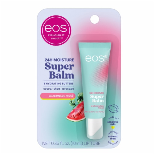 EOS SuperBalm Lip Balm Watermelon Frose 24 Hr Moisture Perspective: front