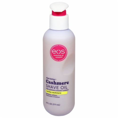 EOS Vanilla Cashmere Shave Oil Perspective: front