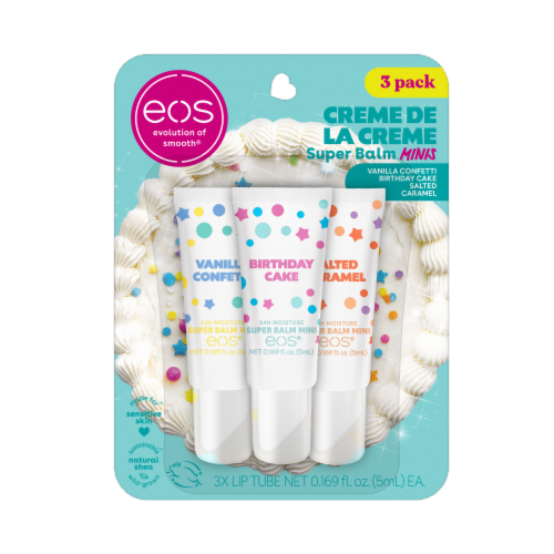 eos® Super Balm Mini Tube Creme De La Creme Perspective: front