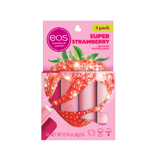 EOS Lip Balm Super Strawberry Perspective: front