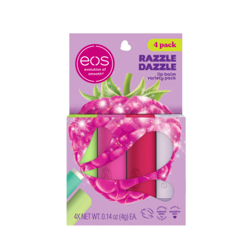 eos® Razzle Dazzle Lip Balm Variety Pack Perspective: front