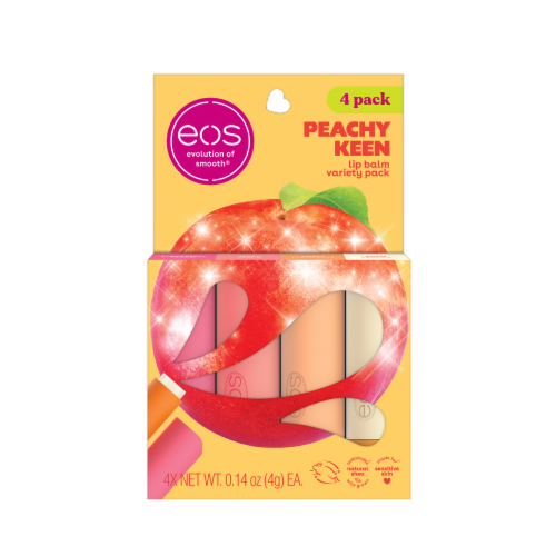 EOS Lip Balm Peachy Keen Perspective: front