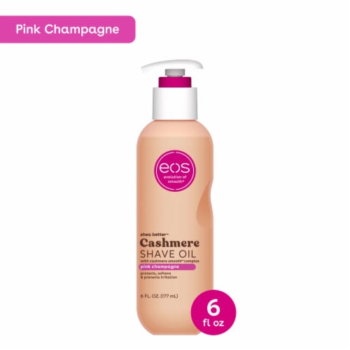 EOS Pink Champagne Shave Oil Perspective: front