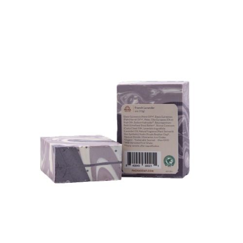 Pacha Soap Co. French Lavender Bar Soap Perspective: front