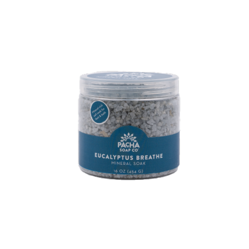 Pacha Soap Co Eucalyptus Breathe Mineral Soak Perspective: front