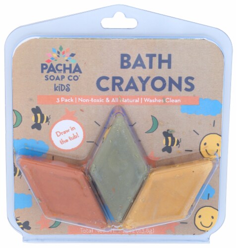 Pacha Soap Co Kids Warm Bath Crayons Perspective: front