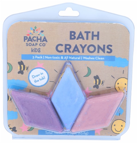 Pacha Soap Co Kids Cool Bath Crayons Perspective: front