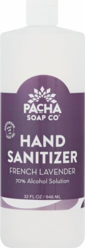 Pacha Soap Co. French Lavender Hand Sanitizer Perspective: front