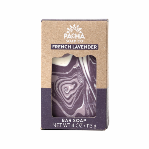 Pacha Soap Co. French Lavender Bar Soap Perspective: front