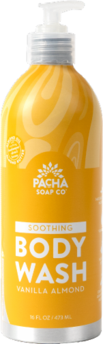 Pacha Soap Co. Vanilla Almond Body Wash Perspective: front