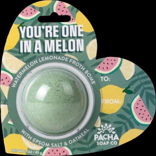Patcha Soap Co.® One in a Melon Froth Bomb Perspective: front
