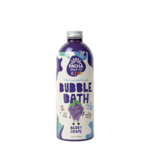 Pacha Soap Co. Kids Berry Grape Bubble Bath Perspective: front