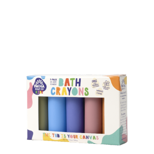 Pacha Soap Co. Kids Assorted Bath Crayons Perspective: front