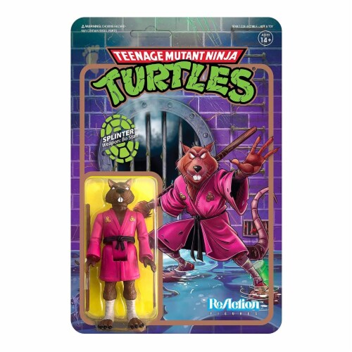 Super7 Teenage Mutant Ninja Turtles Splinter Reaction Figure 1 Unit Fred Meyer